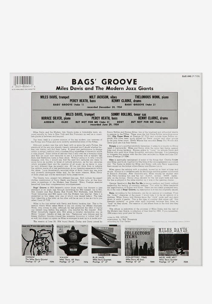 Bags' Groove Exclusive LP