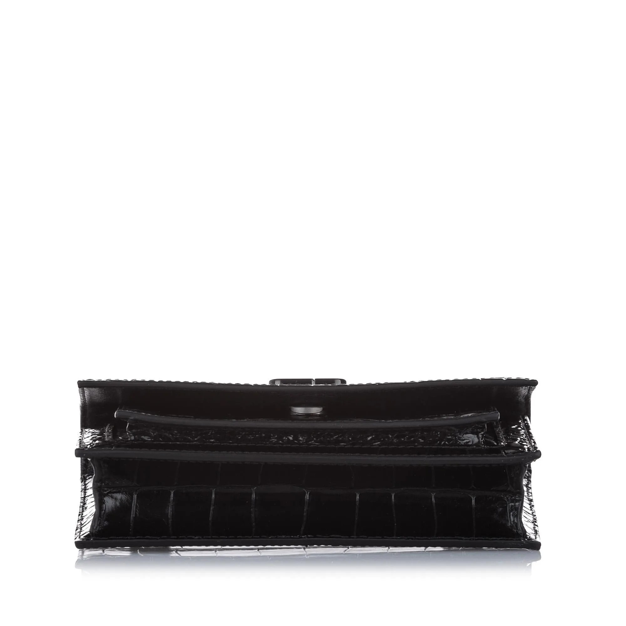 Balenciaga Croc Embossed Sharp Leather Shoulder Bag (SHG-25675)