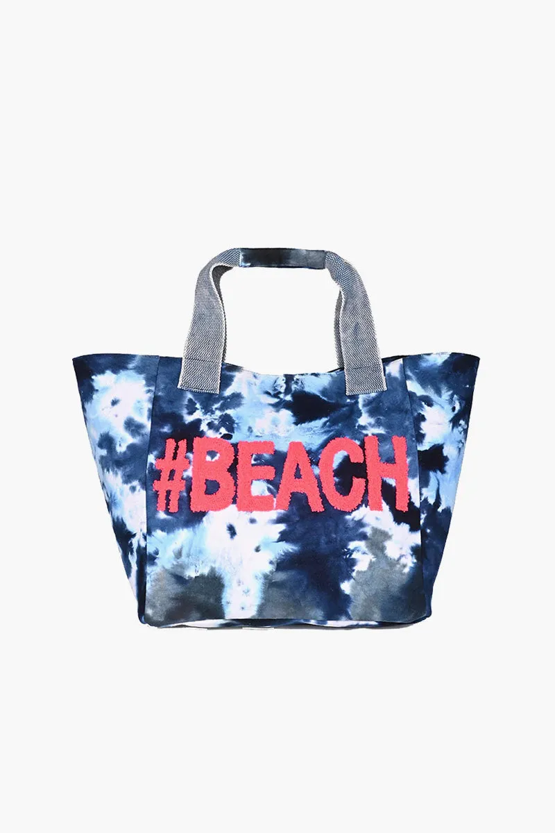 Beach Tote Bag Embroidered Handmade