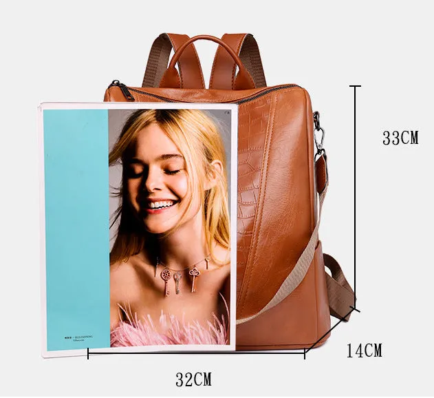 BP758 - Retro Style Women's Fashion Backpack