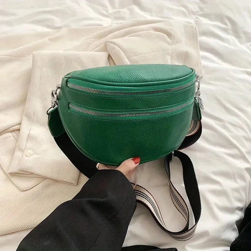 Camila Leather Crossbody Bag