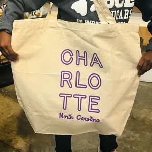 CHA RLO TTE Canvas Tote Bag
