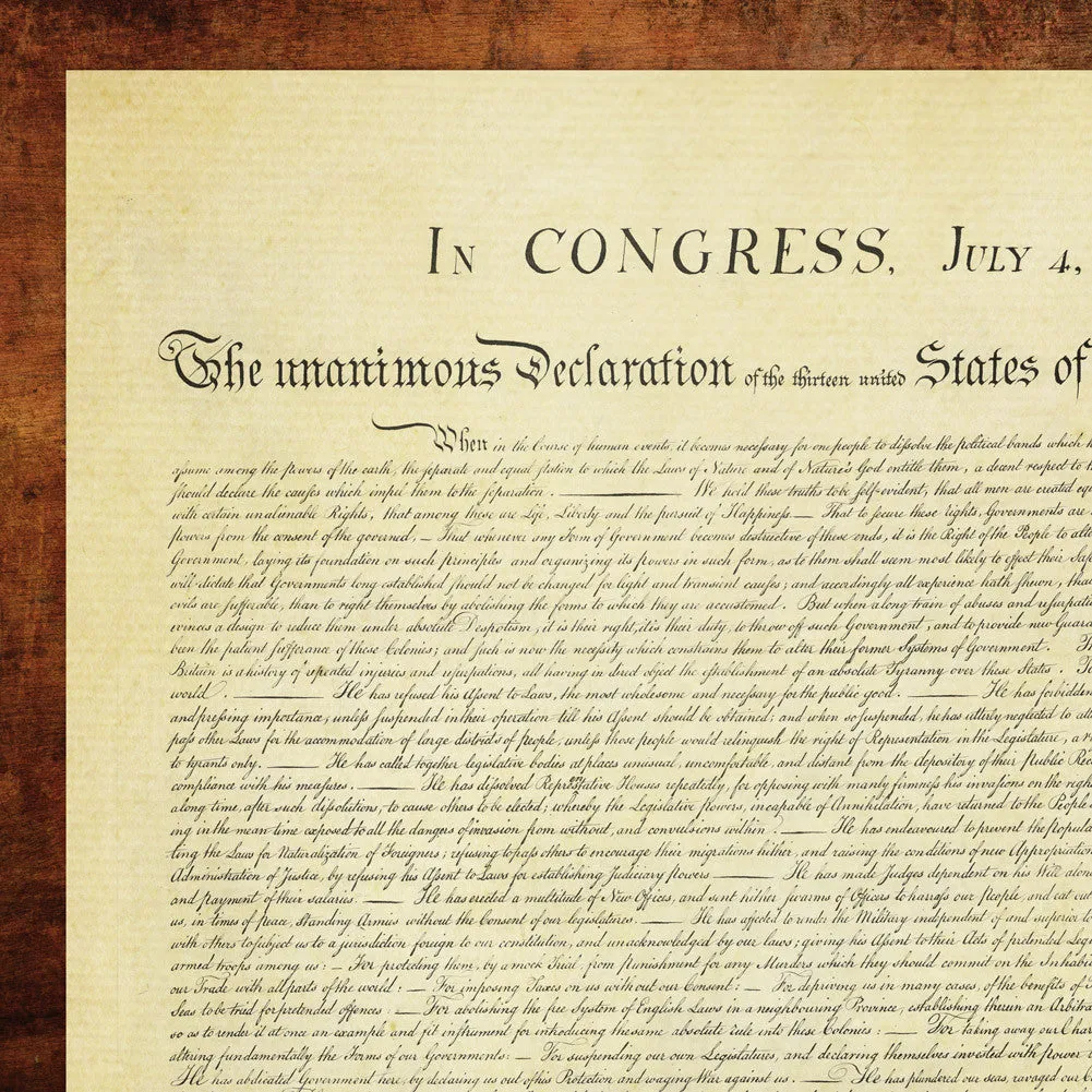 Declaration of Independence Print
