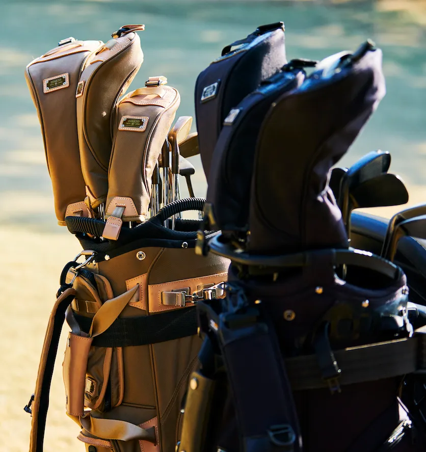 EXCLUSIVE BALLISTIC NYLON - CADDY BAG GOLF SERIES KHAKI