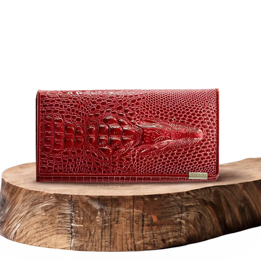 Fioretta | Elegant Embossed RFID Wallet