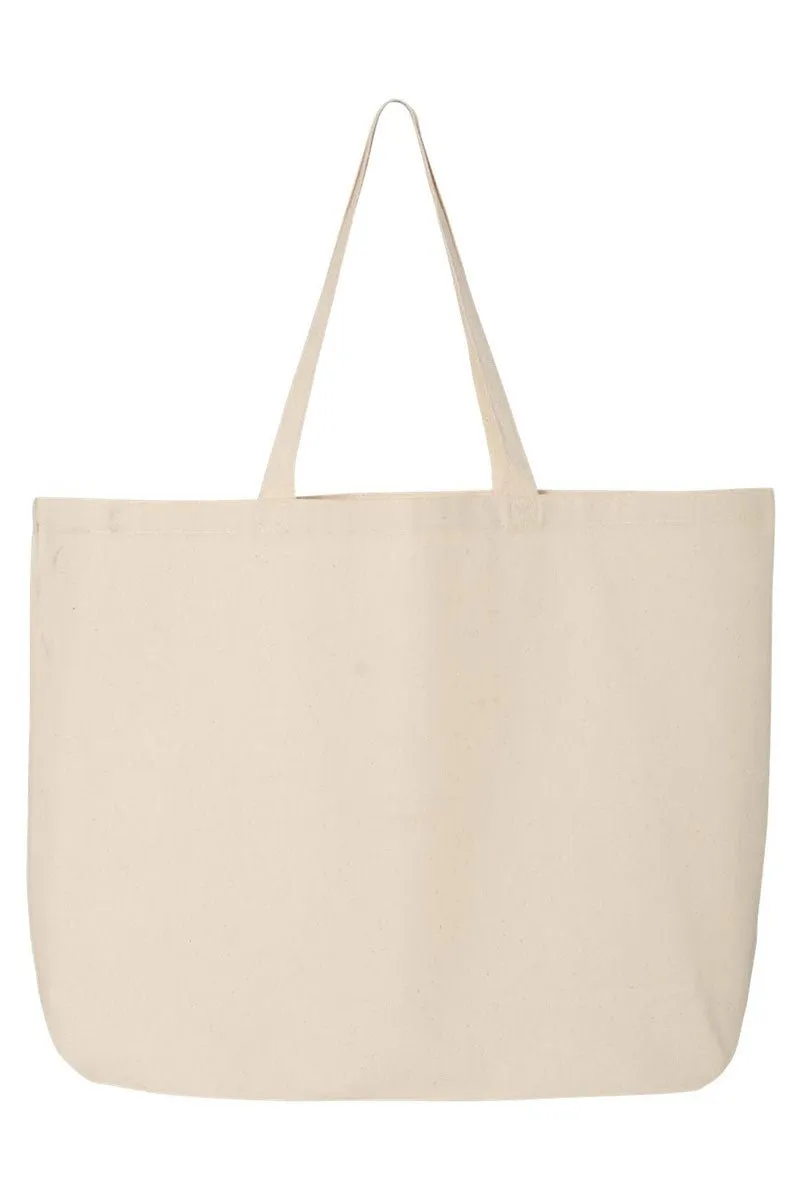 Glitzy Brushed Coquette Canvas Jumbo Tote