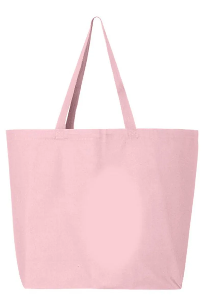 Glitzy Brushed Coquette Canvas Jumbo Tote