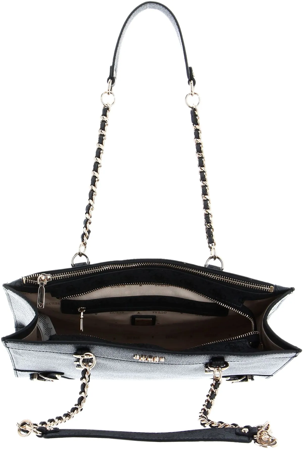 Guess Didi Society Tote Bag In Coal For Women