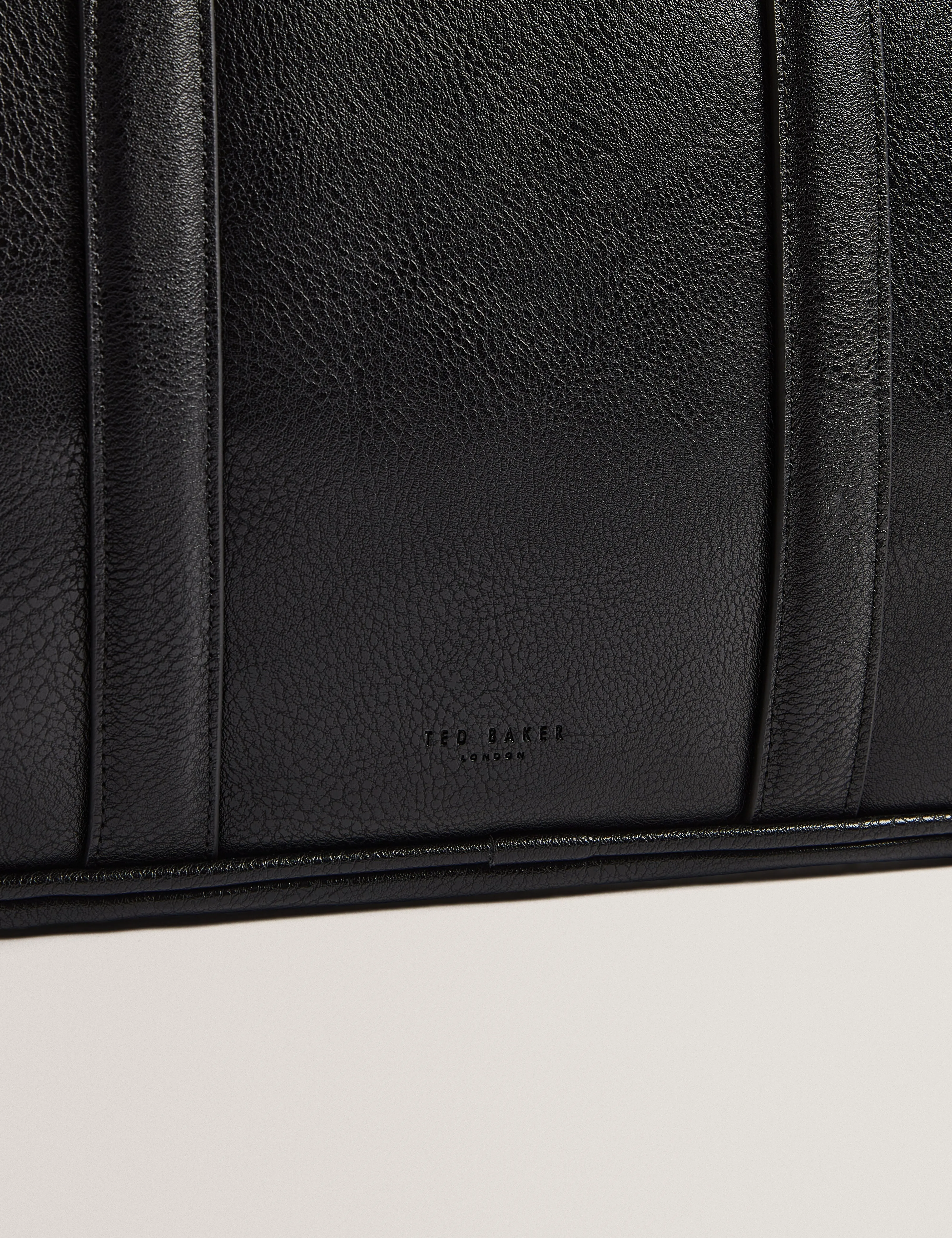 Kedrik Stripe Pu Document Bag Black