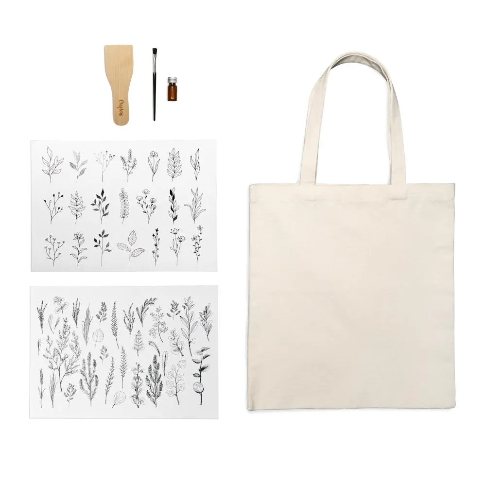 Kikkerland Crafters Image Transfer Tote Bag