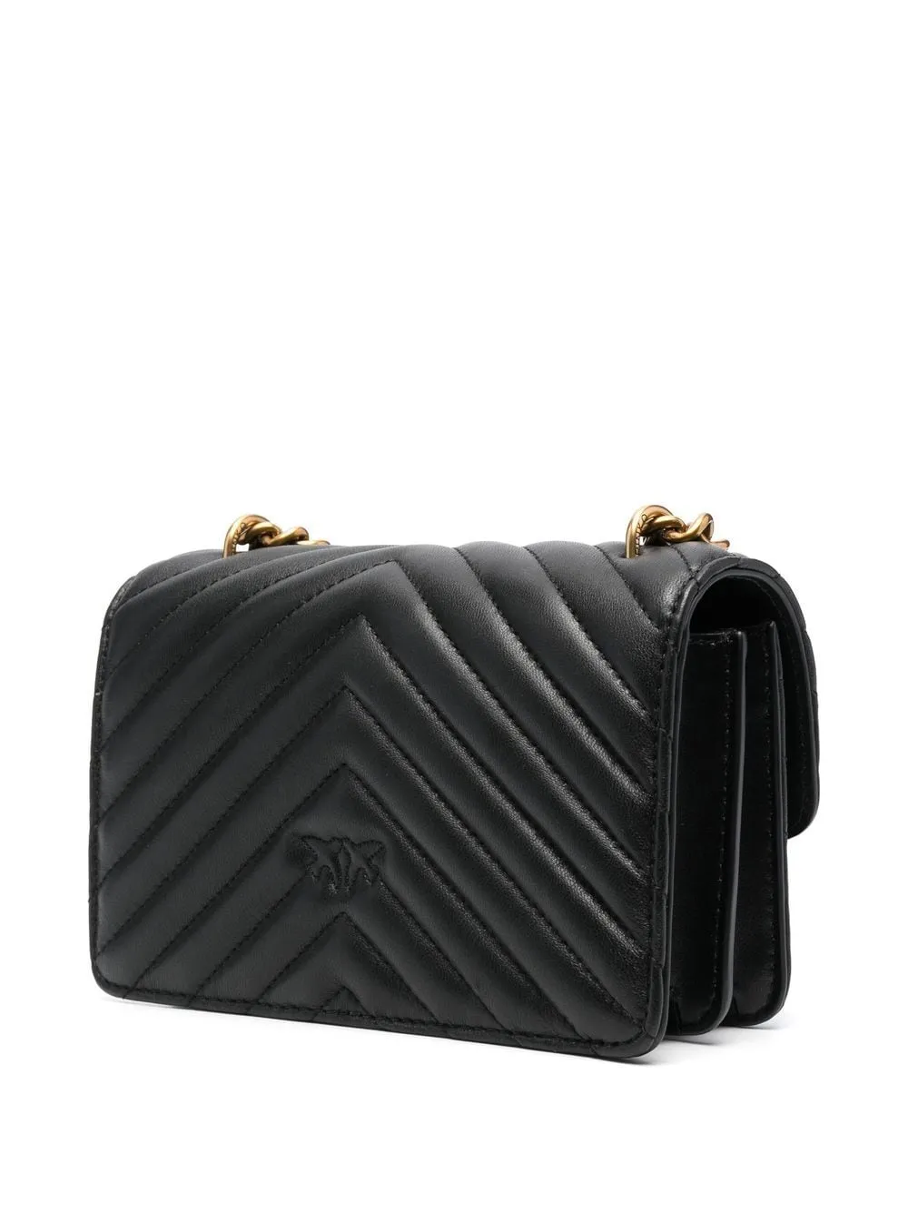 Lovebird quilted shoulder bag