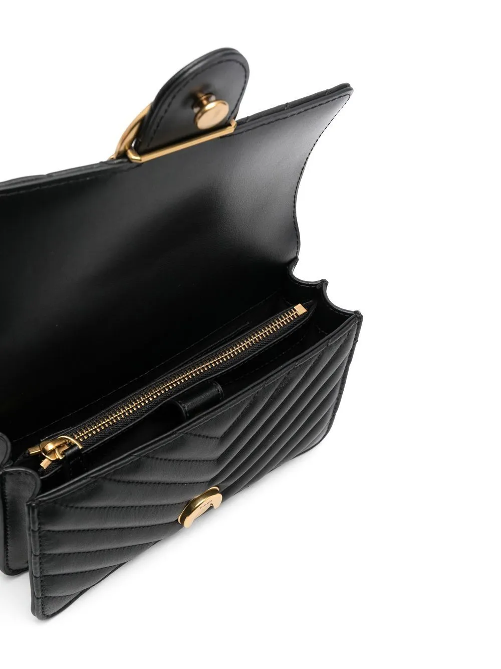Lovebird quilted shoulder bag