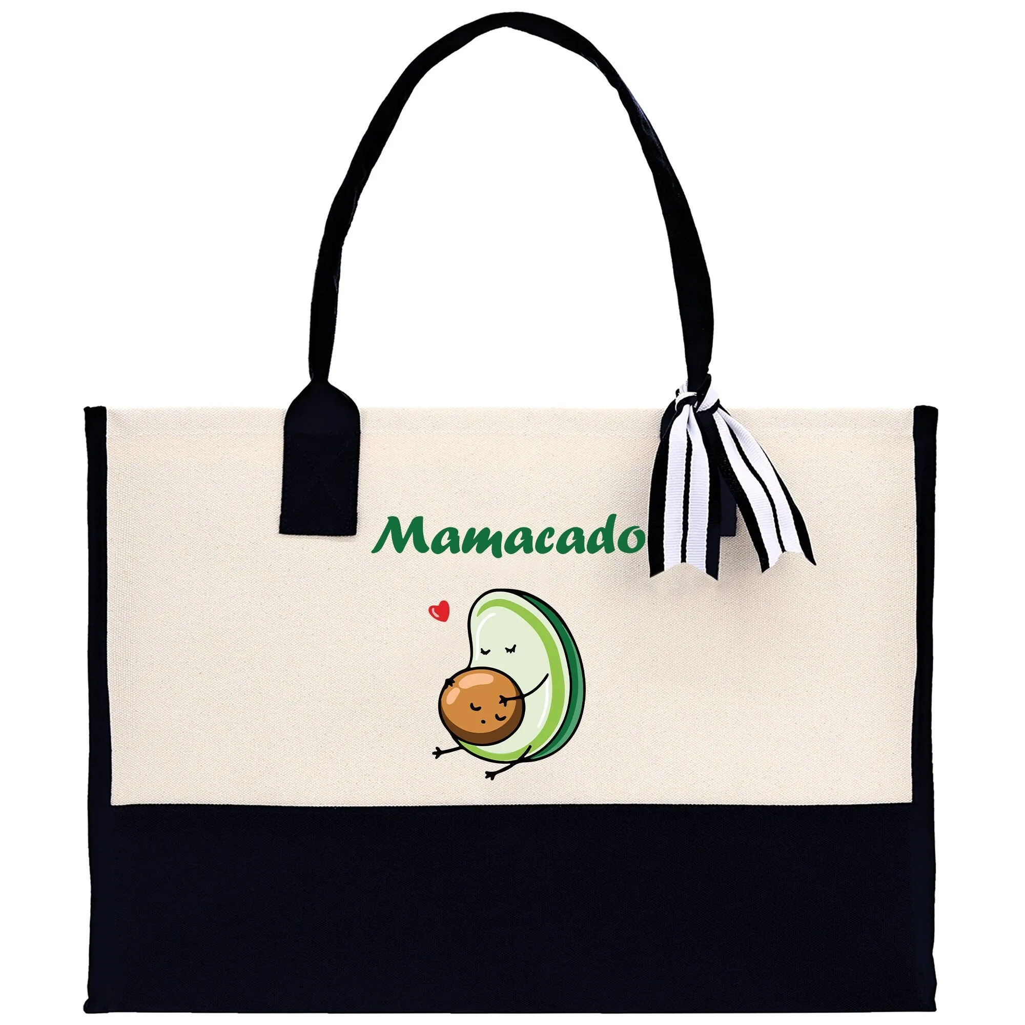 Mamacado Cotton Canvas Tote Bag New Mother Gift Avacado Tote Bag New Mom Gift Idea Baby Shower Gift Mothers Day Gift (MTB1001)