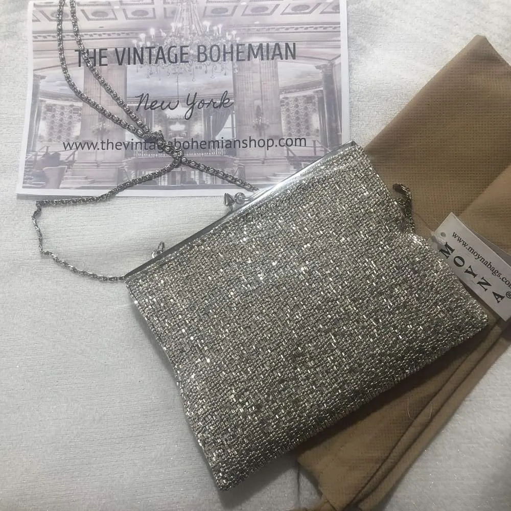 Moyna Beaded 3D Bee Square Clutch
