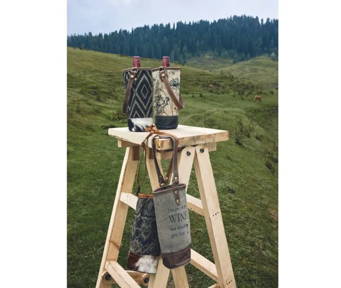 Myra Leafy Wine Bottle Bag
