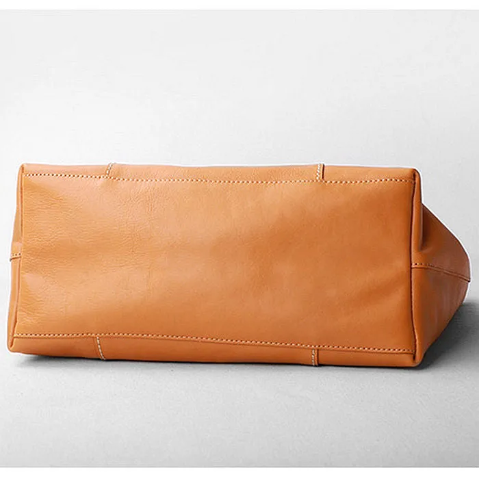 Personalized Full Grain Leather Tote Bag Large Capacity Shoulder Bag Leather Handbag For Women