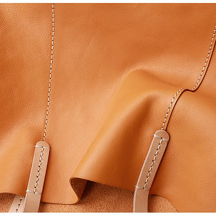 Personalized Full Grain Leather Tote Bag Large Capacity Shoulder Bag Leather Handbag For Women