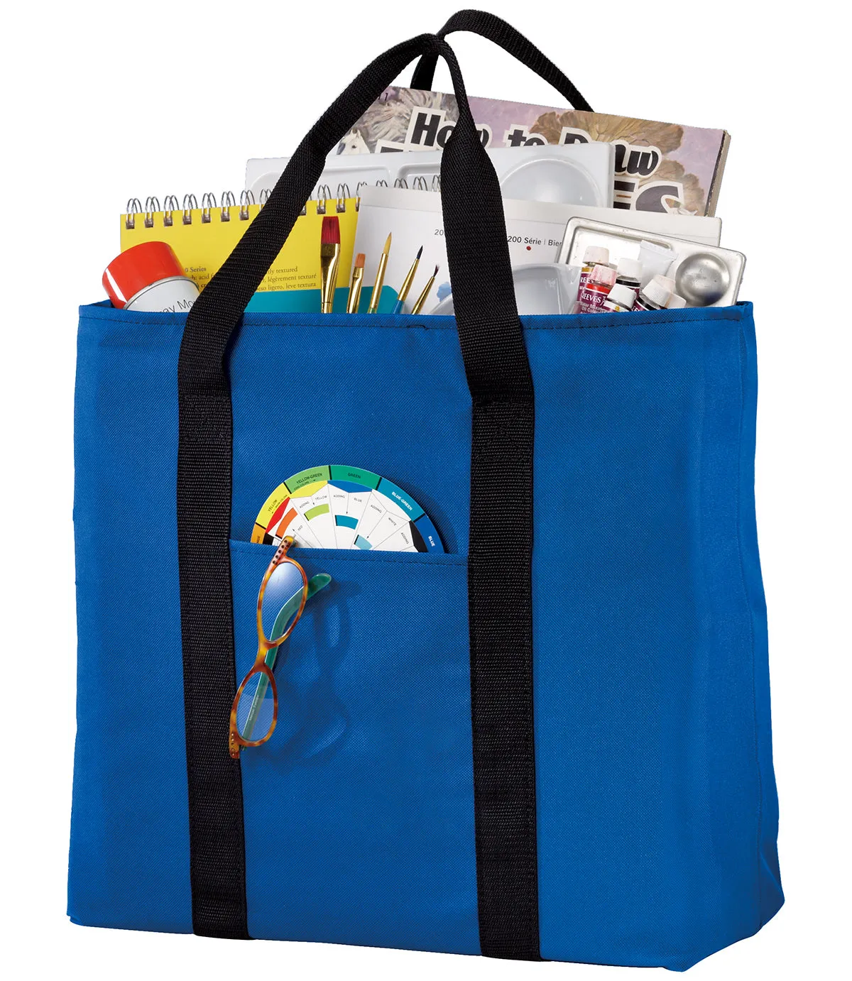 Port Authority All-Purpose Custom Tote, Royal/ Black