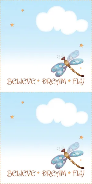 Quilt Label Dragonfly