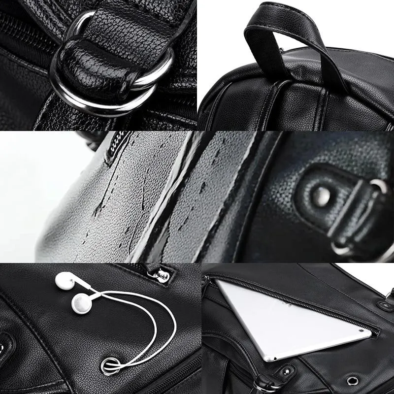 Rock Style Backpacks with External USB Charge