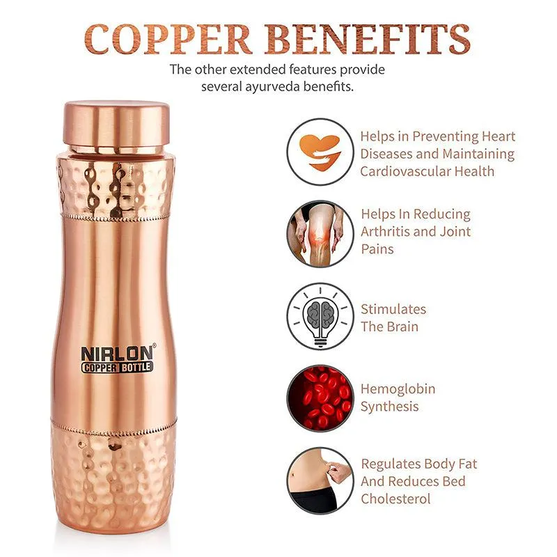 Sarmie Copper Water Bottle - 950 ML