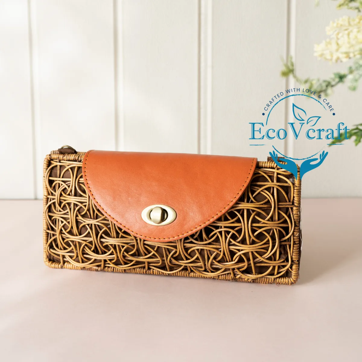 Spider Brown Rectangular Sling Bag | Clutch Bag