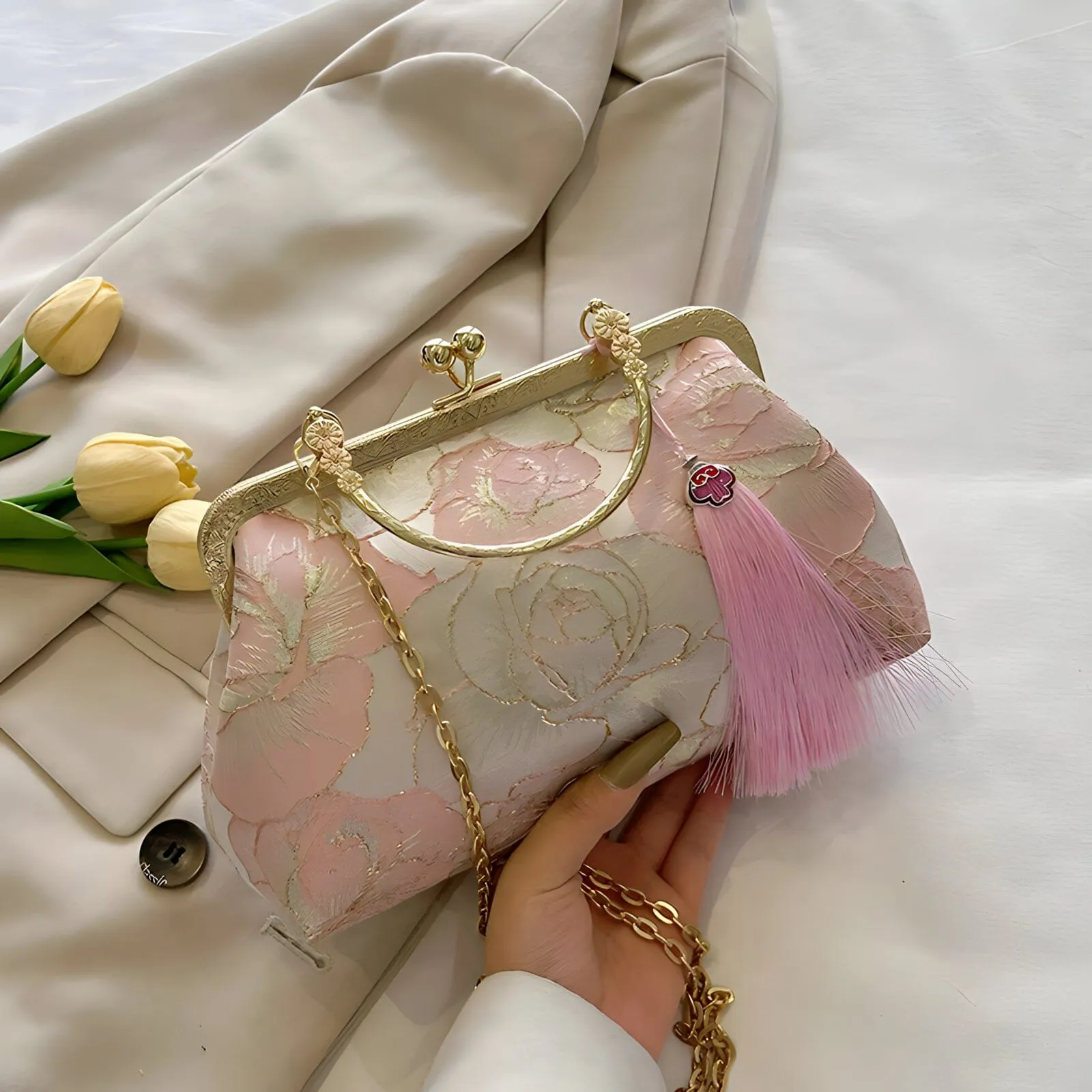 The Thalia Printed Clutch Purse - Multiple Colors