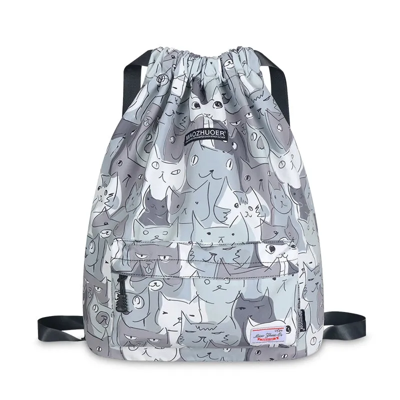 Waterproof Drawstring Backpack Sports Buggy Bag Drawstring