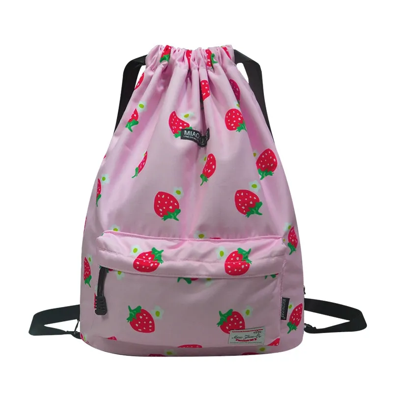 Waterproof Drawstring Backpack Sports Buggy Bag Drawstring