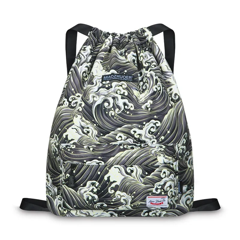 Waterproof Drawstring Backpack Sports Buggy Bag Drawstring