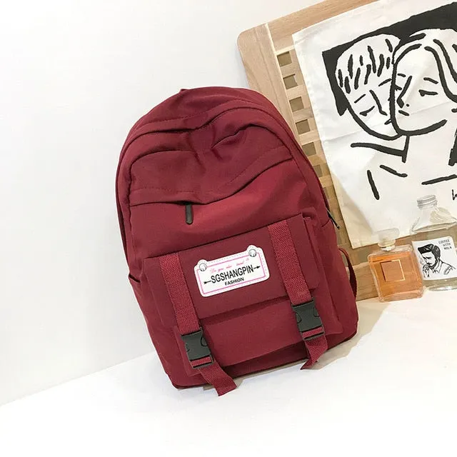 Waterproof Nylon Backpack for Student and Light Travel
